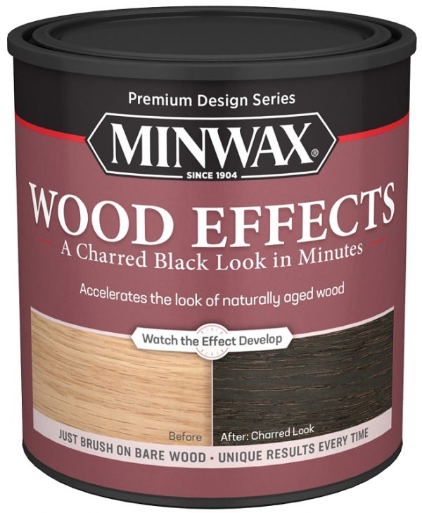 Quart- Wood Effects Charred Black