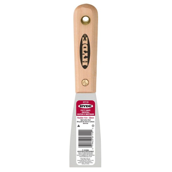 1-1/2" ProWood Flex Putty Knife, Hardwood Handle