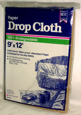 9 x 12' Paper Drop Cloth (old # 02101) - Hamilton Distributing